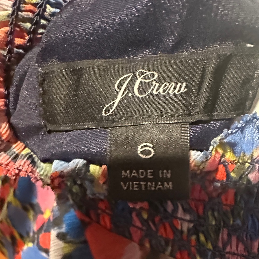 J. Crew Multicolor Patterned Top - Picture 2 of 3